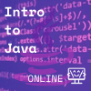 Java logo transparently layered over java coding in purple, Coder Kids icon